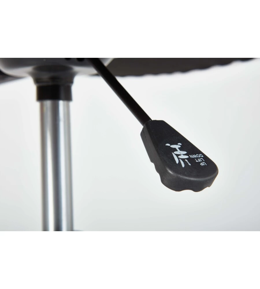 POLTRONCINA UFFICIO CON BRACCIOLI TRASPIRANTE ED ELEVABILE DA 85-95 CM